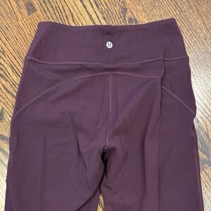 Lululemon Align Red Merlot Groove Flare bottom Leggings